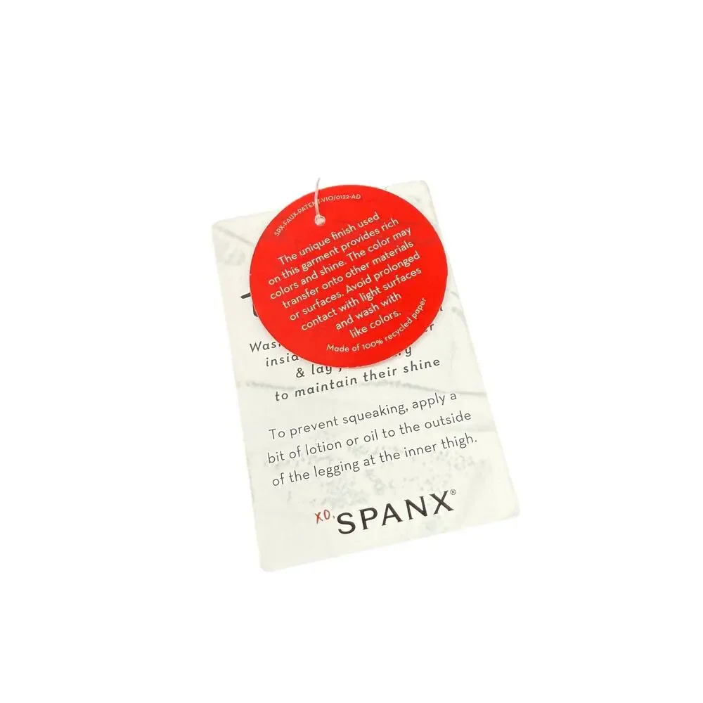 Spanx Faux Leather Shiny Wet Look Black High Rise Leggings Womens Size Small